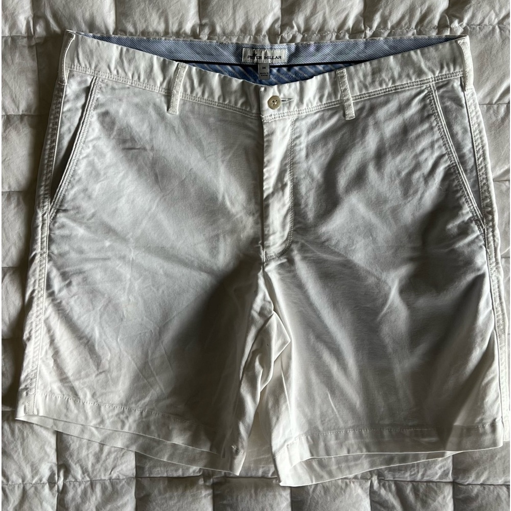 Peter Millar White Shorts 34